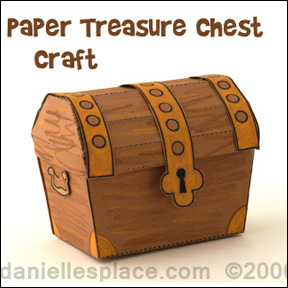 Paper treasure box craft