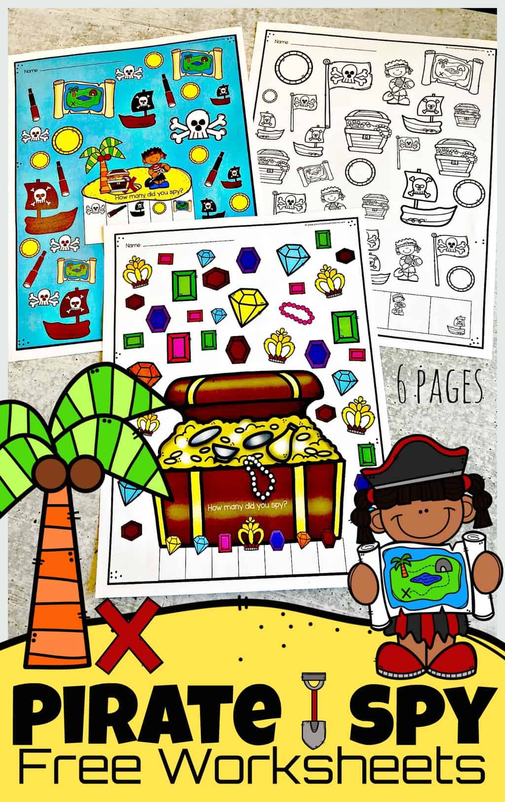 Â ï free printable i spy pirate treasure hunt game