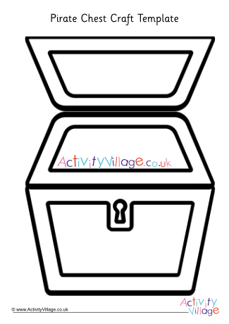 Pirate chest craft template