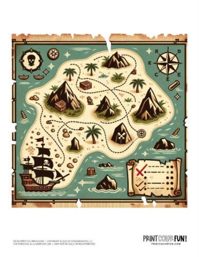 Pirate clipart coloring pages fun activities learning little buccaneers will treasure at