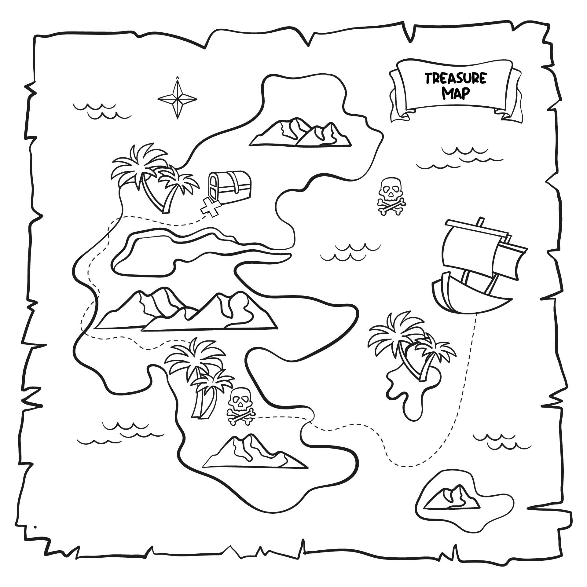 Best printable pirate map template pdf for free at printablee pirate maps pirate treasure maps treasure map drawing