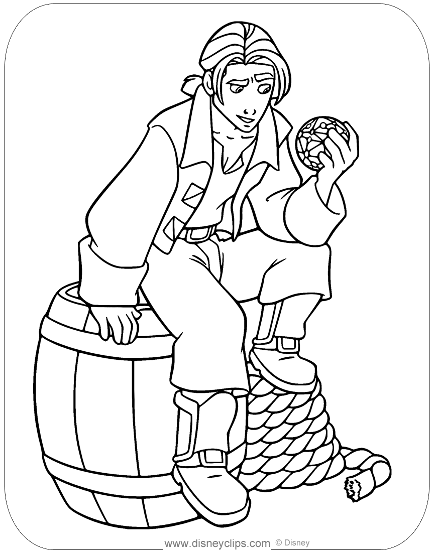 Disneys treasure planet coloring pages in pdf