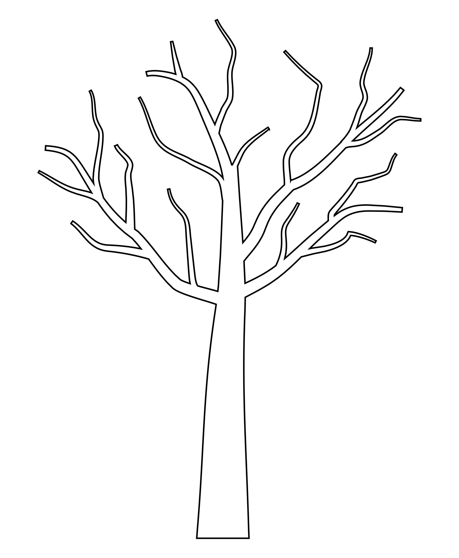 Free printable tree branch template