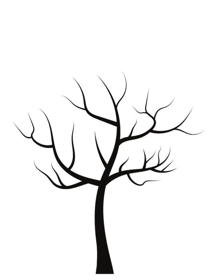 Free blank tree template printable for kids activities perfect for fall activities for toddlers and preschoolerâ tree templates tree outline fall tree painting