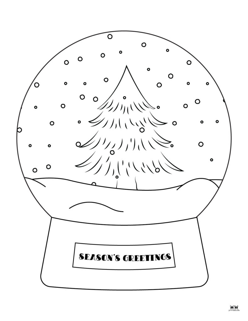 Christmas tree coloring pages templates