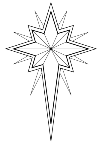 Christmas star coloring page free printable coloring pages