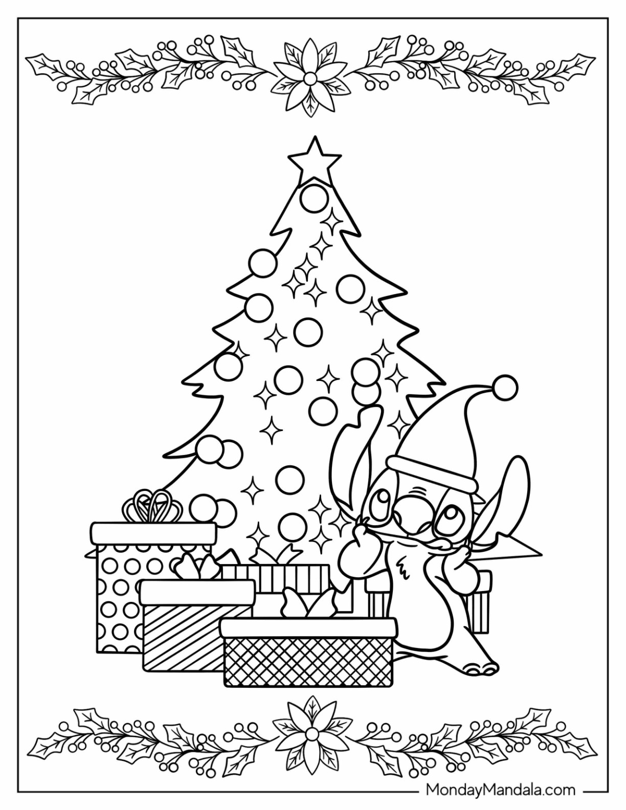 Disney christmas coloring pages free pdf printables