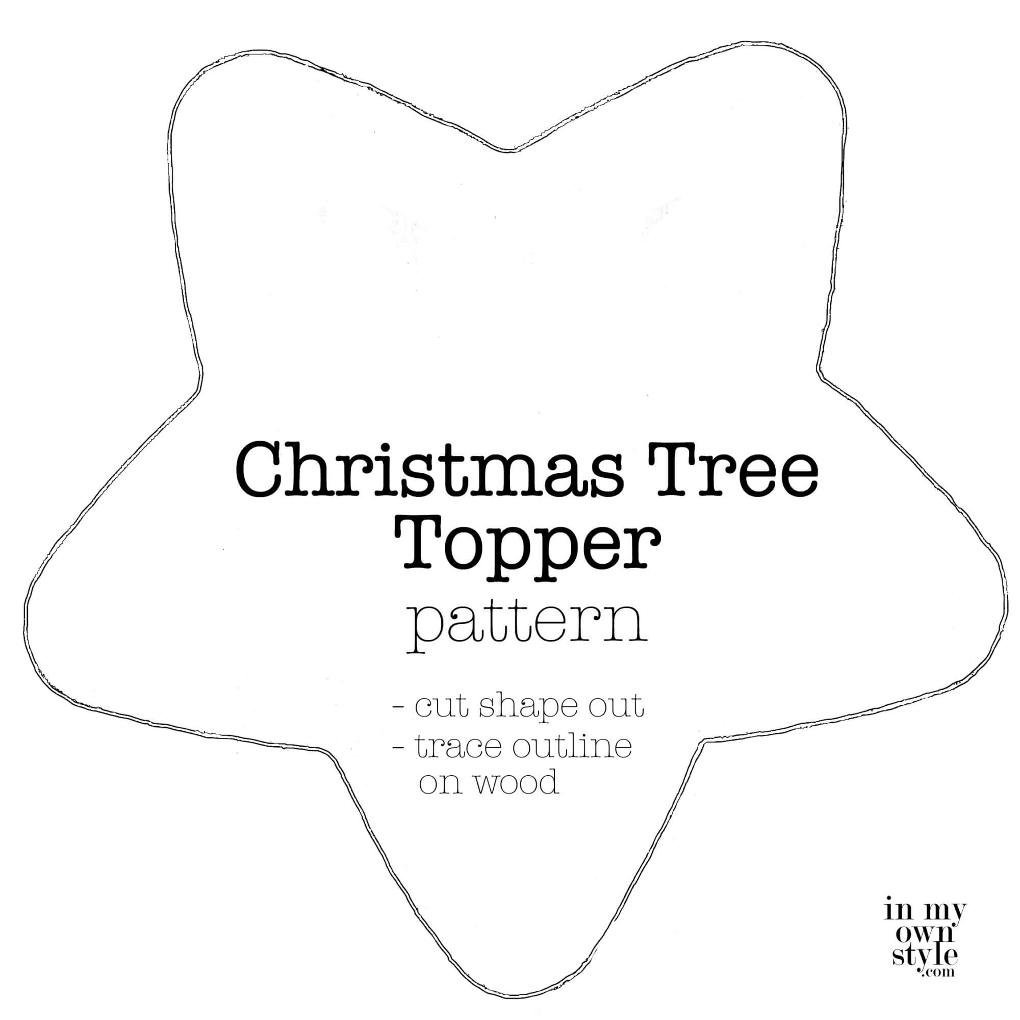 How to make a christmas tree topper diy