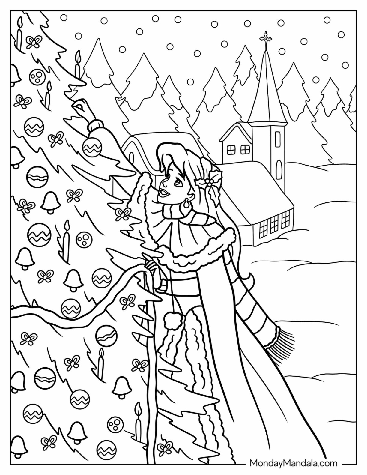 Disney christmas coloring pages free pdf printables