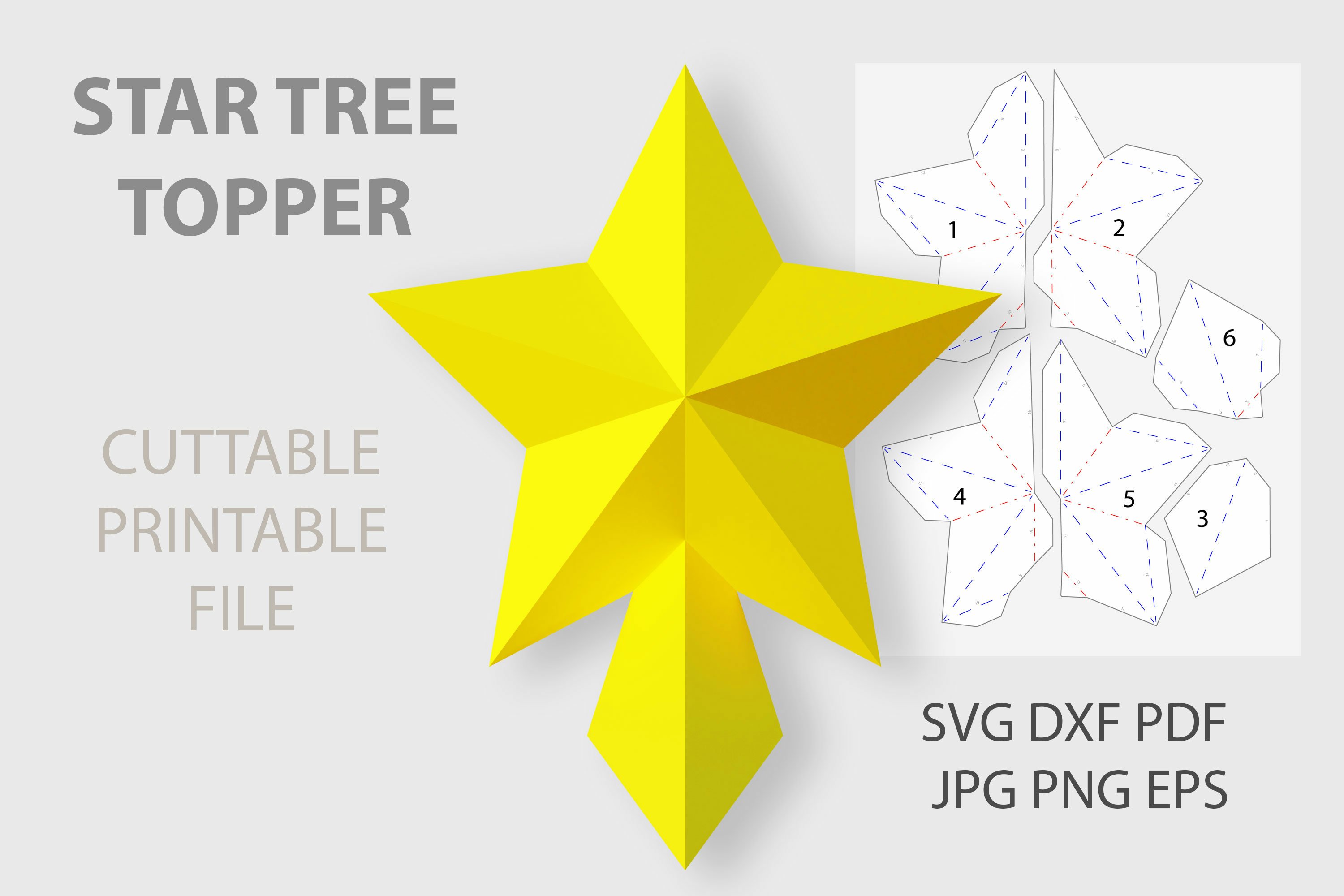 Diy star tree topper