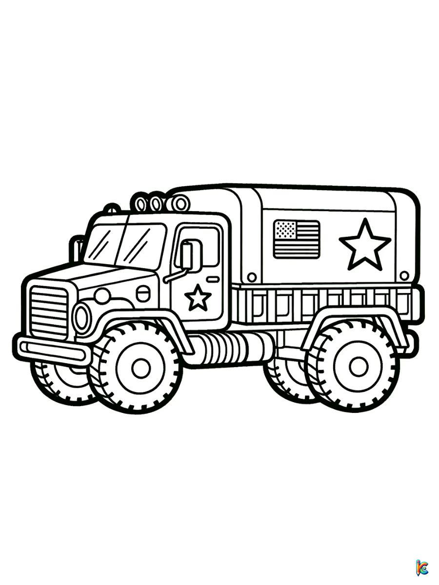 Truck coloring pages â