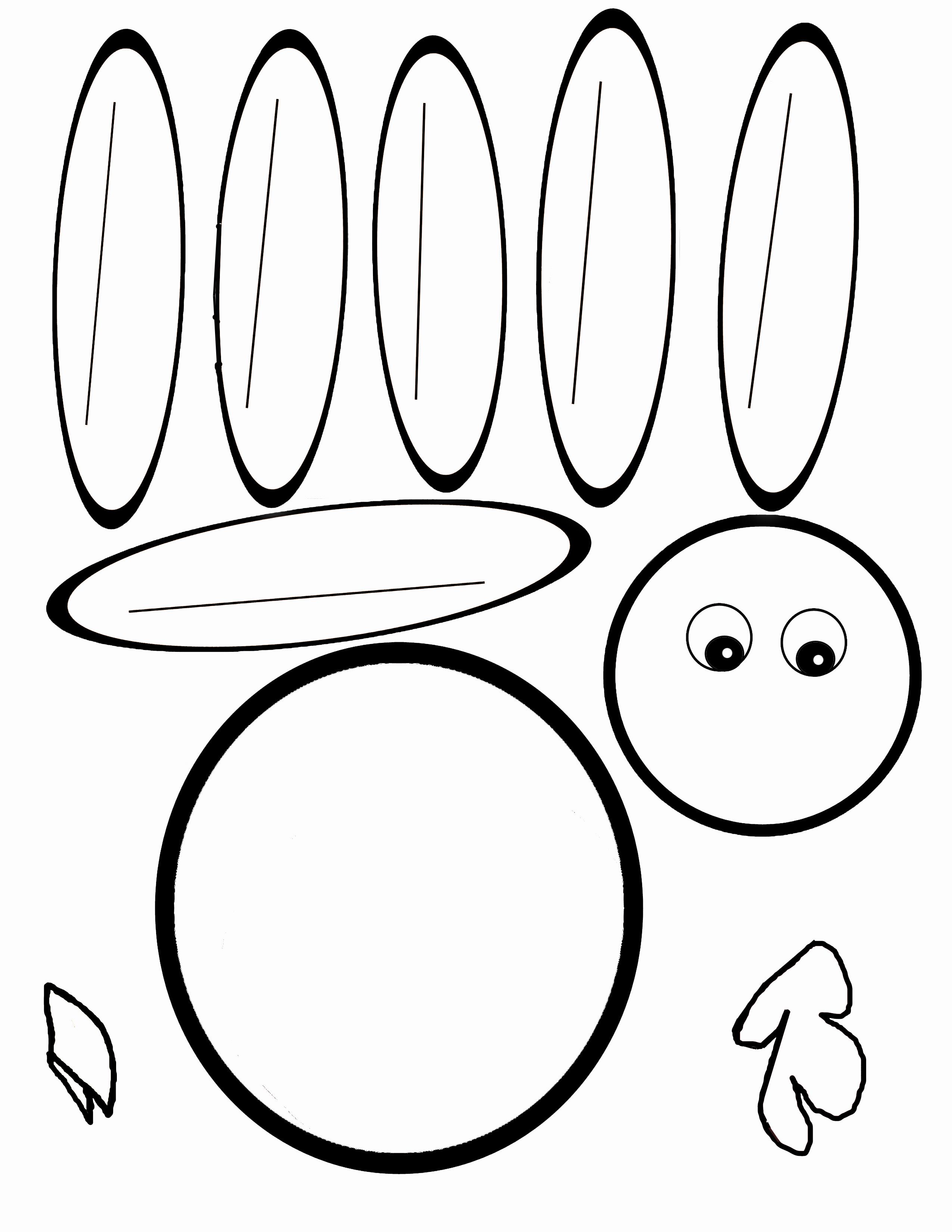 Free printable turkey face template