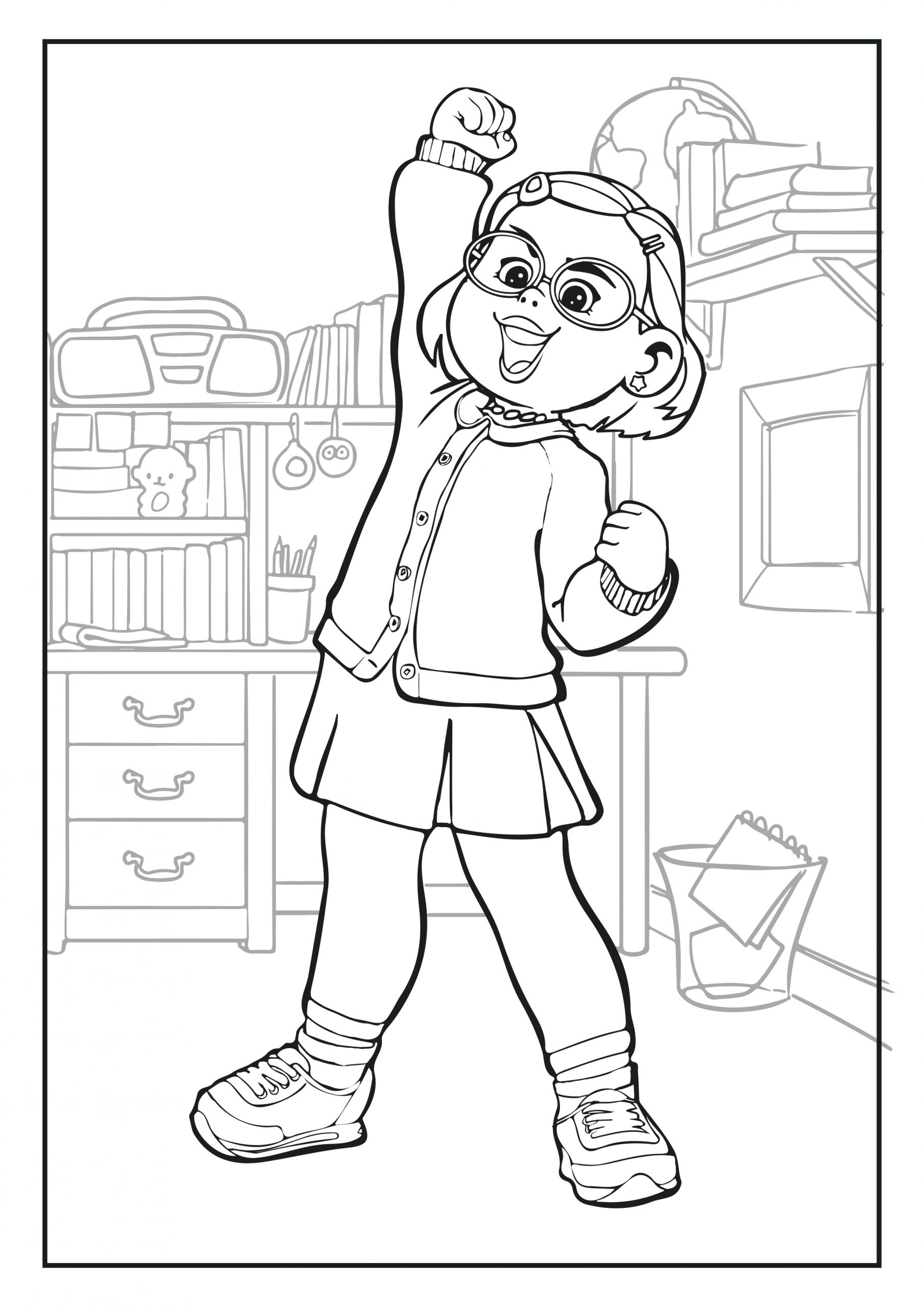 Printable pixar turning red coloring pages activity sheets free