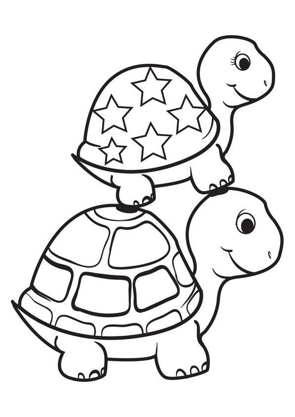 Coloring pages turtle coloring page