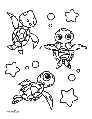 Turtle coloring pages