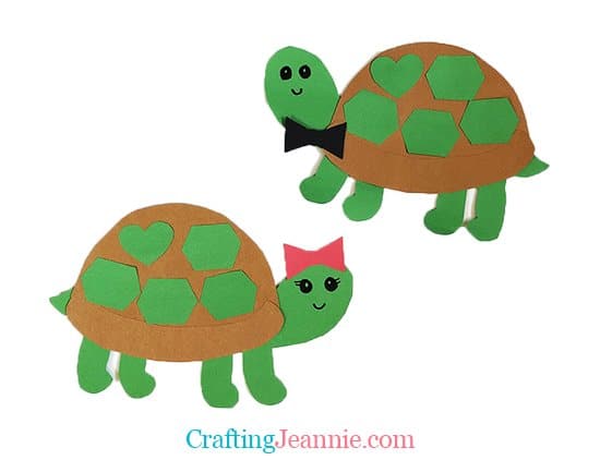 Preschool turtle craft free template