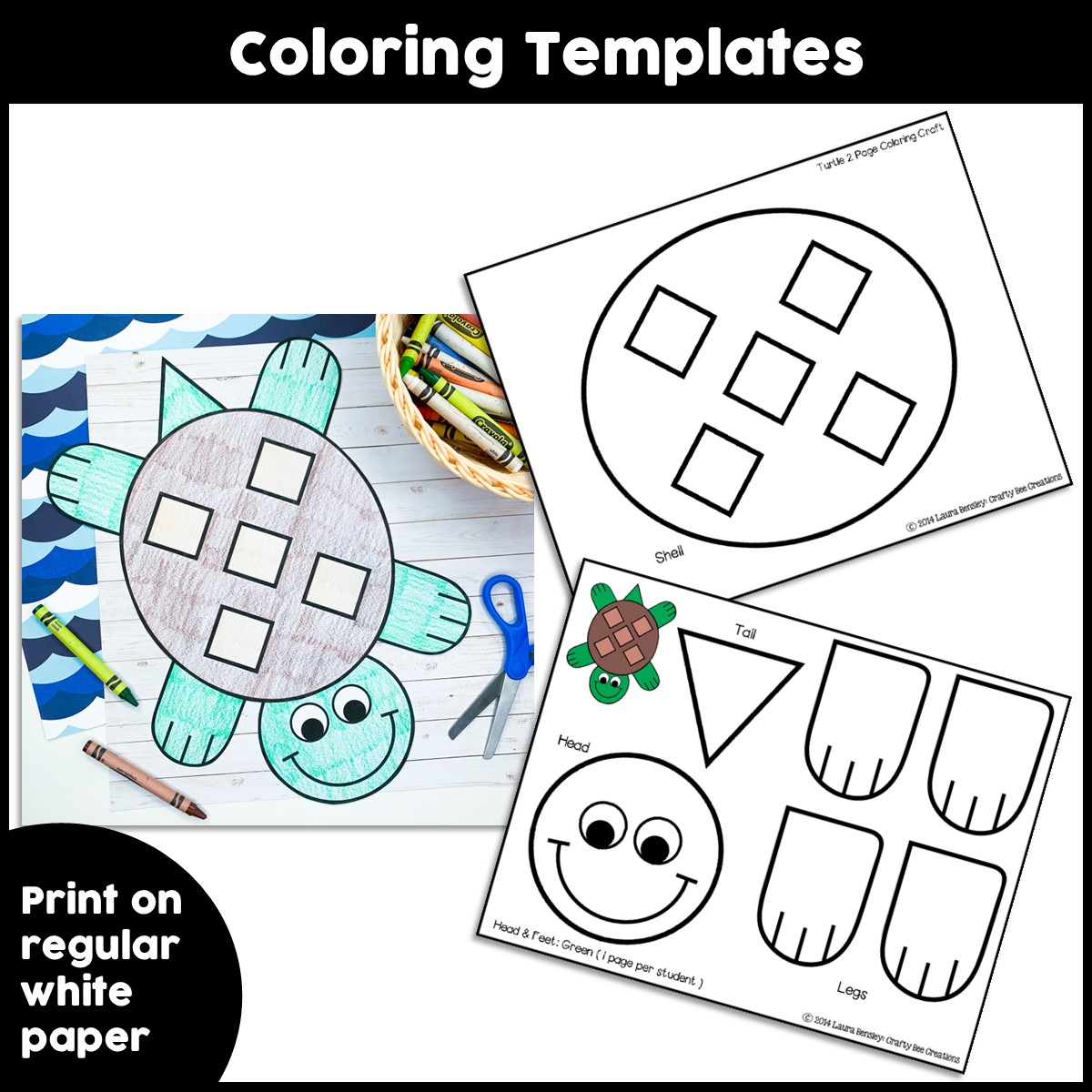 Sea turtle craft ocean animals activity sea life ocean habitat activities made by teachers