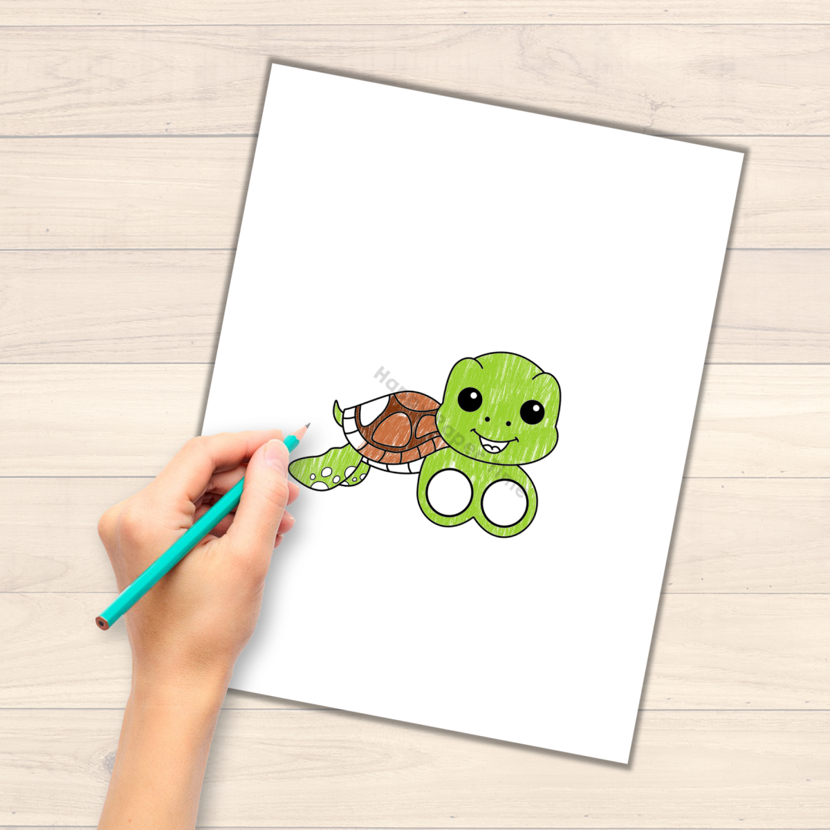 Sea turtle finger puppet printable ocean animal coloring paper craft activity made by teachers
