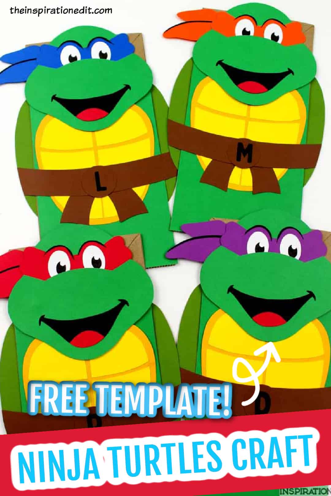 Ninja turtles puppet craft kids will love