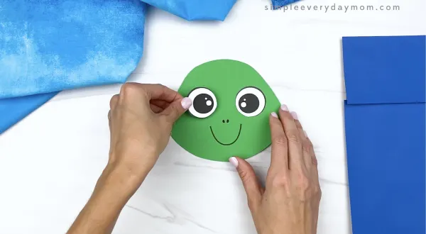 Turtle paper bag puppet craft free template