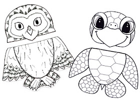 Origami n stuff kids crafts paper bag puppets owl and turtle