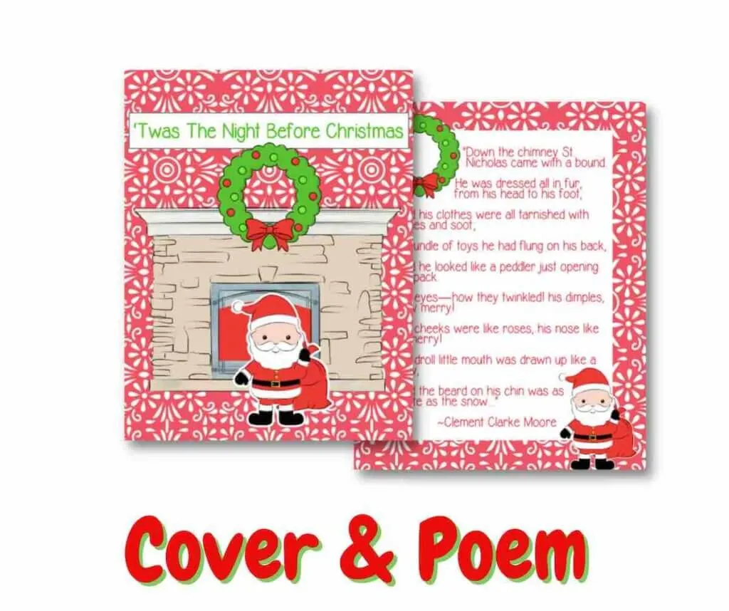 Printable twas the night before christmas craft
