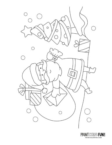 Cute santa claus coloring pages for craft learning fun plus twas the night before christmas at