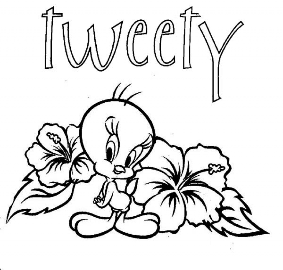 Get this printable tweety bird coloring pages