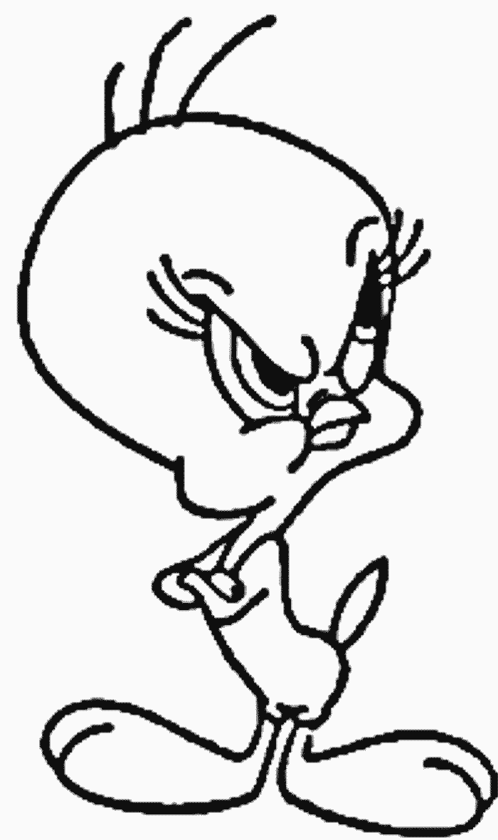 Free printable tweety bird coloring pages for kids