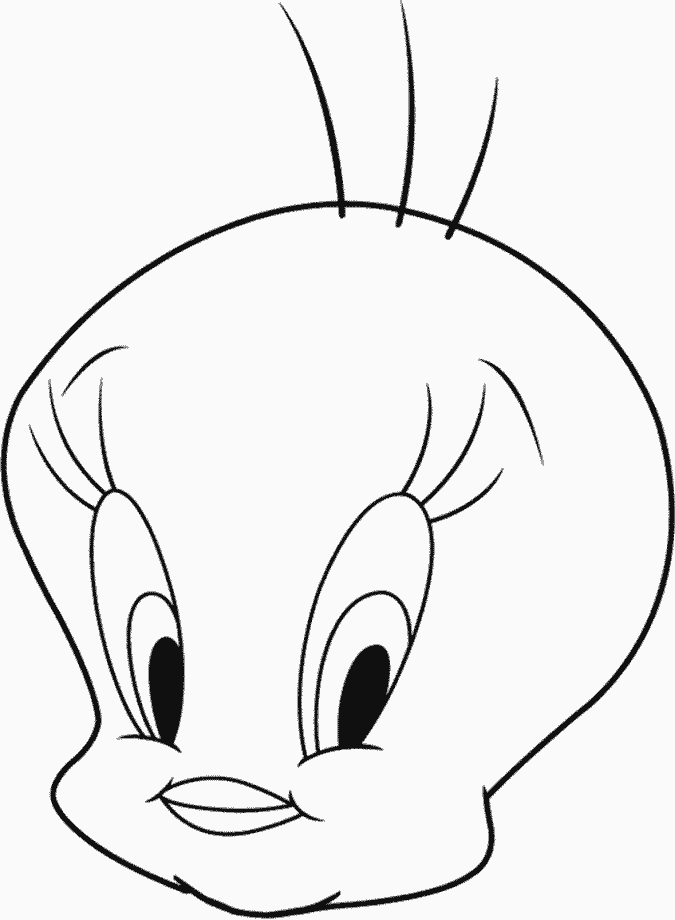 Tweety bird coloring pages team colors