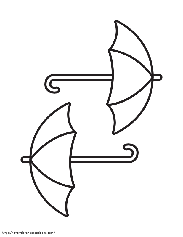Free printable umbrella template pdf