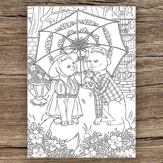 Under my umbrella printable adult coloring page from favoreads coloring book pages for adults and kids coloring sheets coloring designs