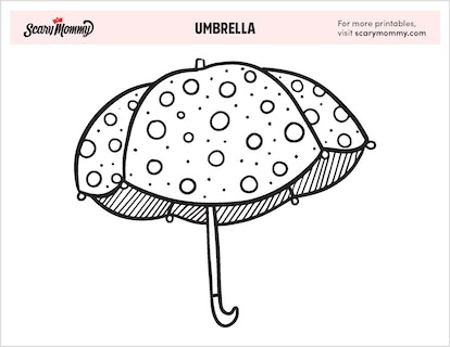 Let it rain these umbrella coloring pages will keep your kiddo entertained