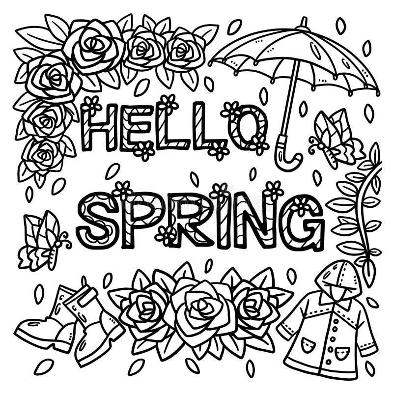 Umbrella colouring page stock illustrations â umbrella colouring page stock illustrations vectors clipart
