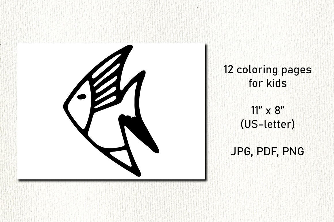 Under the sea clipart printable coloring pages for kids by irisidia