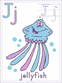 Ocean animals alphabet coloring pages posters and handwriting worksheet