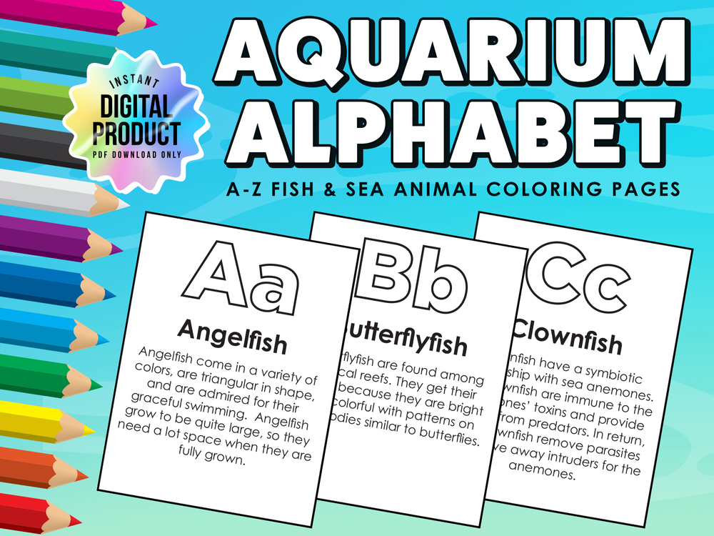 Aquarium alphabet a