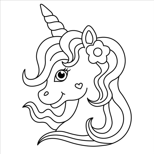 Black white unicorn royalty