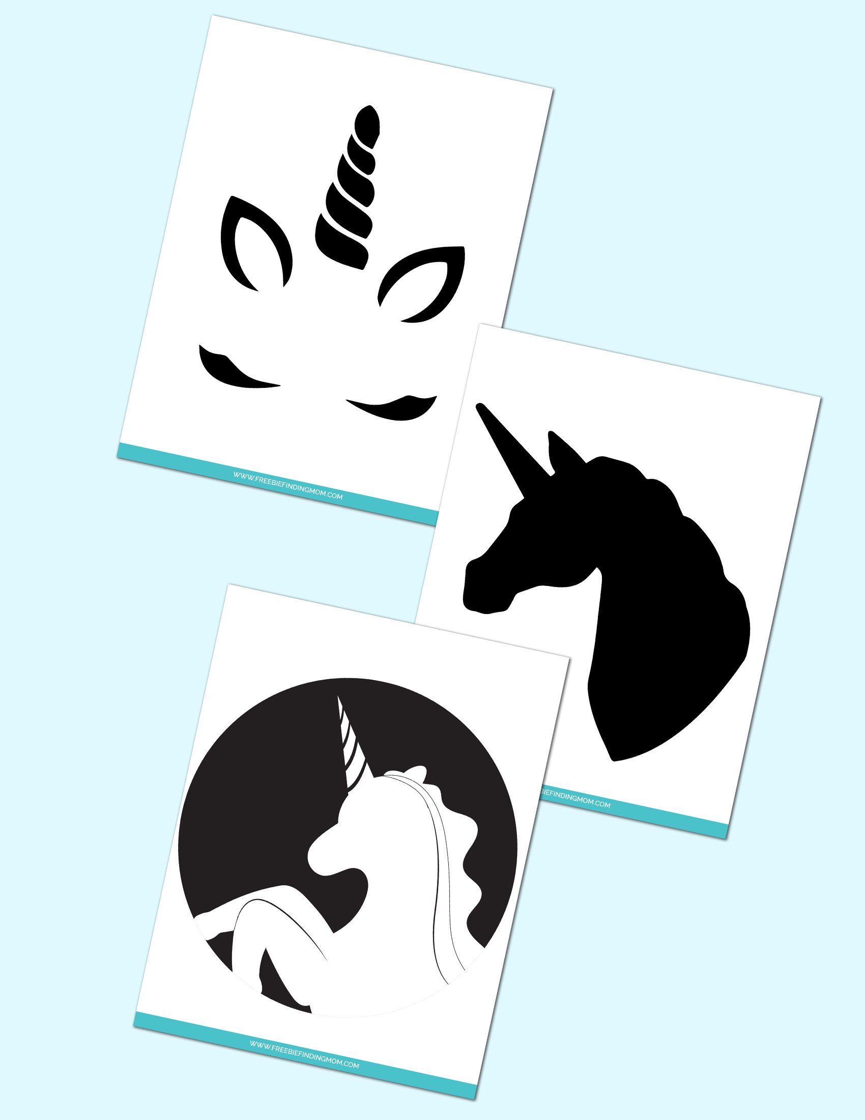 Free printable unicorn pumpkin stencils for carving