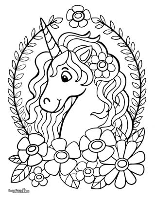 Unicorn coloring pages