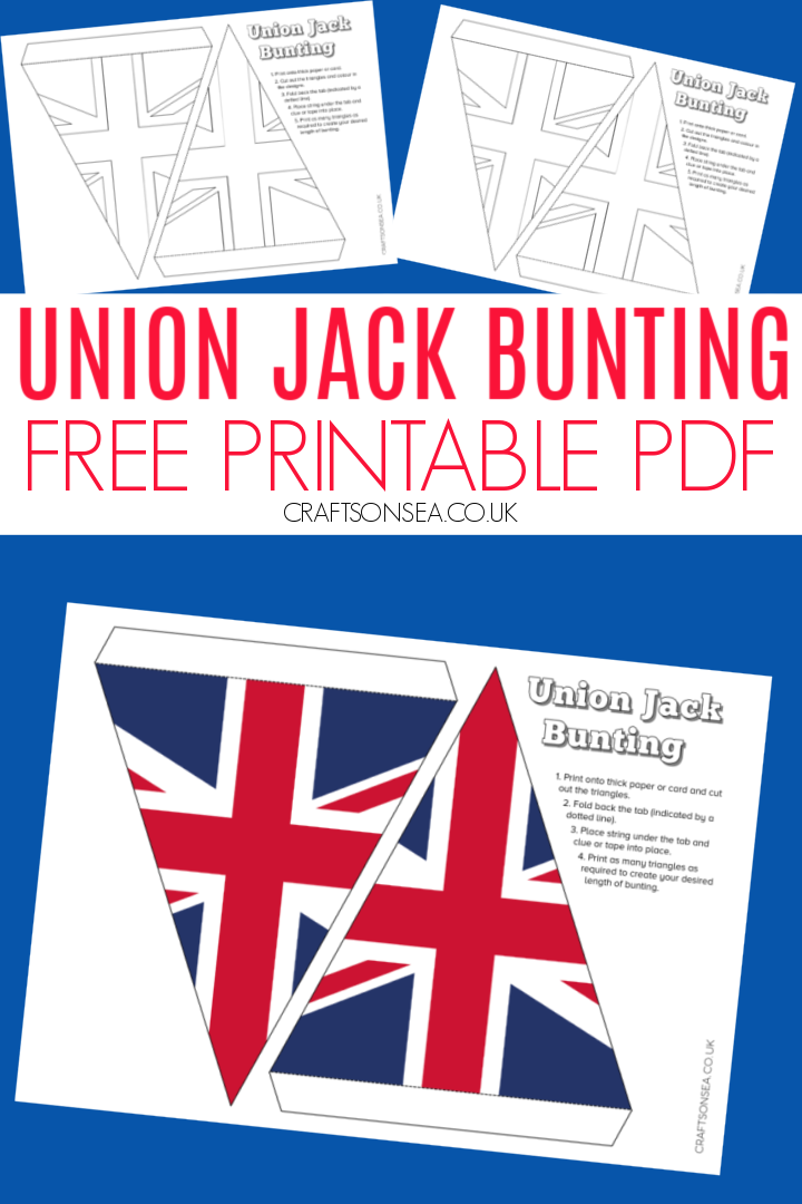 Free printable union jack bunting