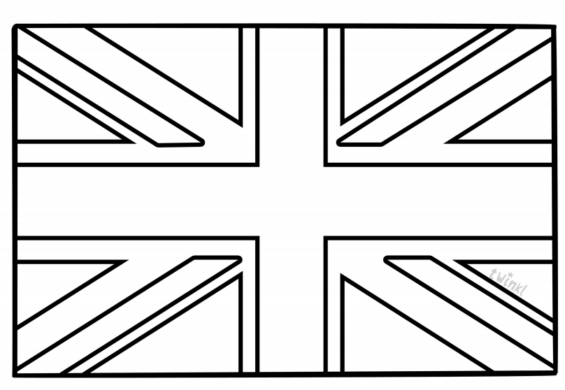 Union jack flag template printable