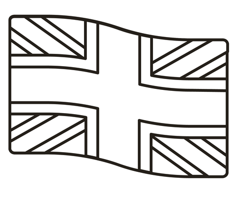 United kingdom flag coloring page free printable coloring pages