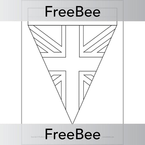 Free union jack bunting template for ve day by