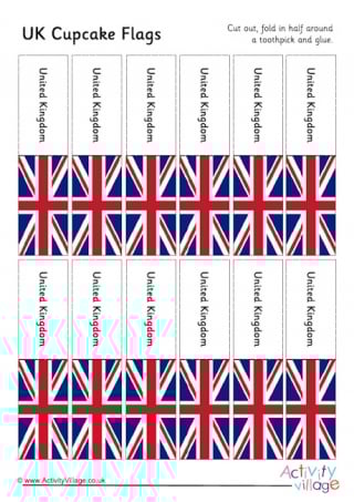 United kingdom flag louring page