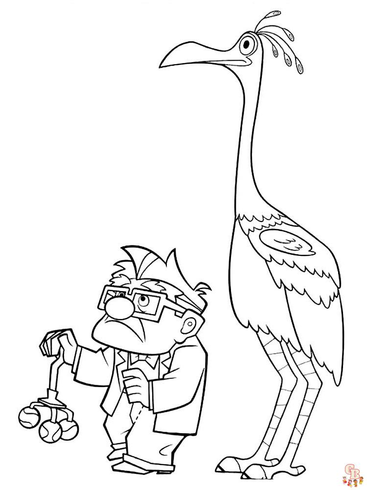 Free up movie coloring pages printable and easy