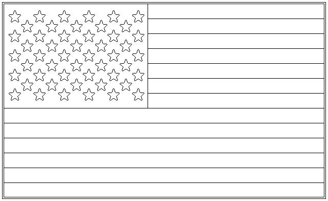 Patriotic flag coloring pictures