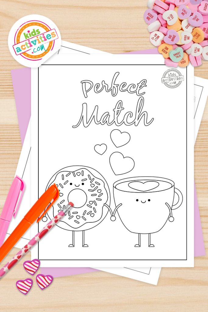 Cute valentine coloring pages for kids kids activities blog