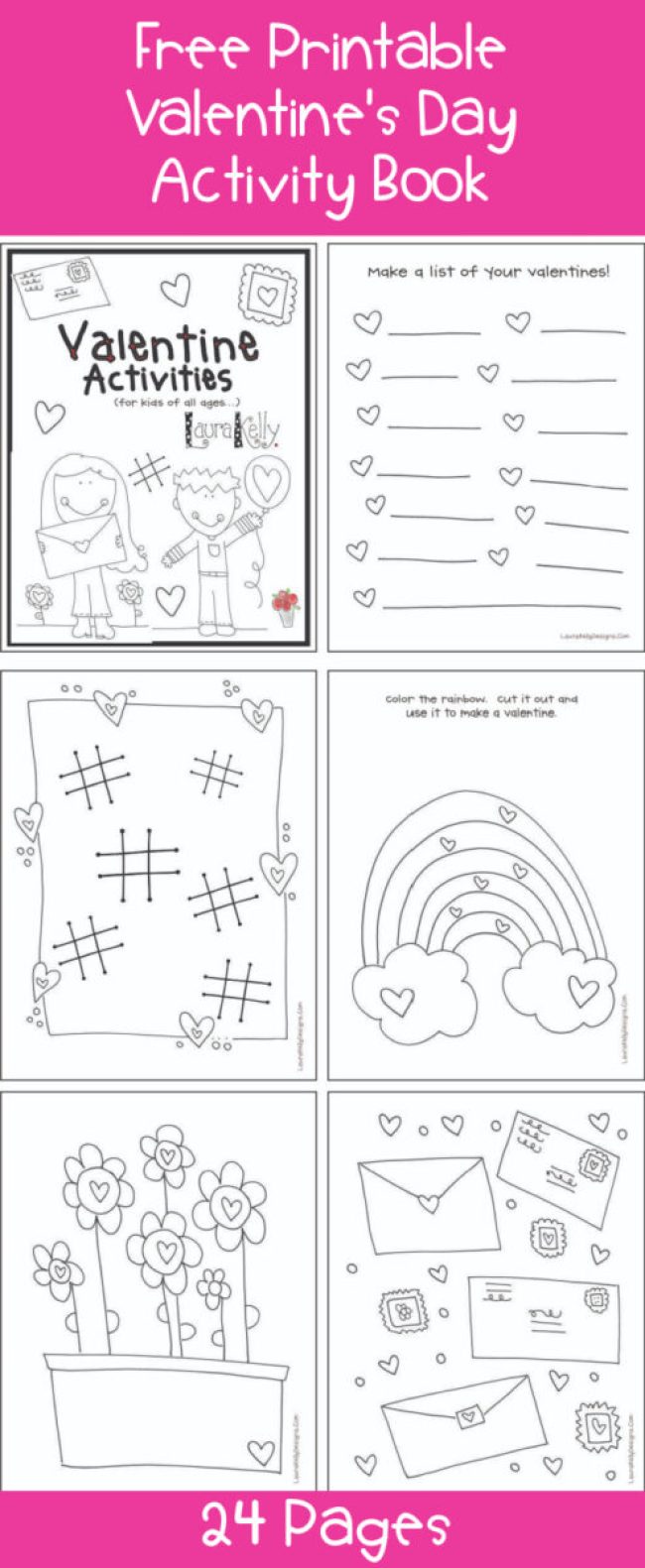 Valentines day free printables activities for kids of all ages