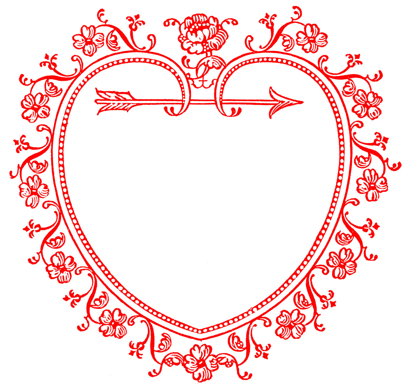 Printable valentine heart images